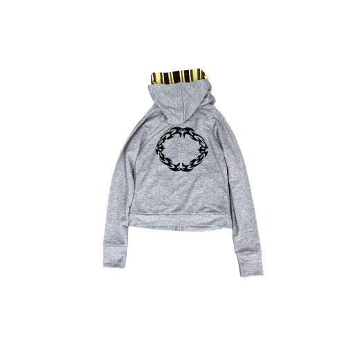 CHAI (拆)25AW 星標刺綉印花撞色條紋假兩件修身連帽拉鍊帽衫 CHAI (拆)25AW 星標刺綉印花撞色條紋假兩件修身連帽拉鍊帽衫