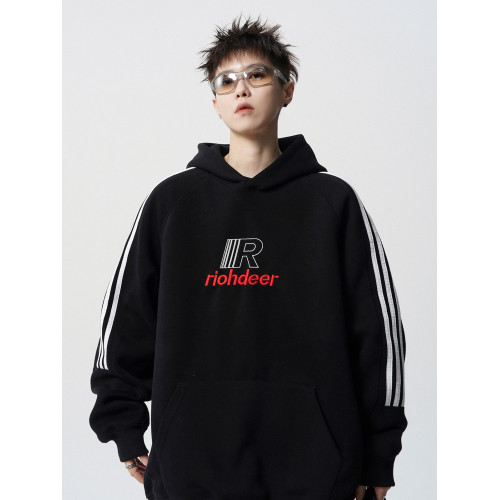 重磅字母刺綉連帽衛衣男秋街頭復古潮牌情侶外套美式休閒運動帽衫 重磅字母刺綉連帽衛衣男秋街頭復古潮牌情侶外套美式休閒運動帽衫