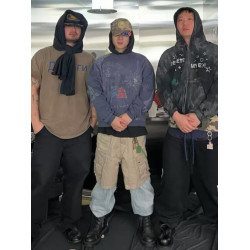 No faith studios Vintage GAP低板 水洗做舊塗鴉印花圓領衛衣