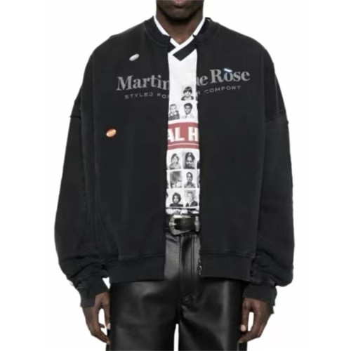 Martine Rose秋冬新款衛衣不規則拼接復古洗水男女OS開衫拉鍊外套 Martine Rose秋冬新款衛衣不規則拼接復古洗水男女OS開衫拉鍊外套