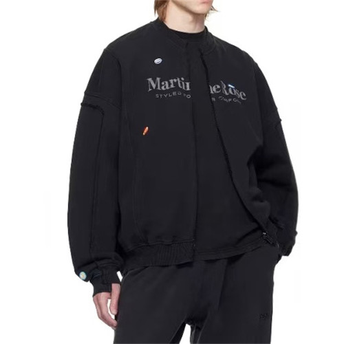Martine Rose秋冬新款衛衣不規則拼接復古洗水男女OS開衫拉鍊外套 Martine Rose秋冬新款衛衣不規則拼接復古洗水男女OS開衫拉鍊外套