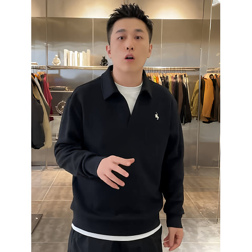 秋冬新款潮牌假兩件襯衫領衛衣男加絨簡約百搭刺綉翻領上衣打底衫 秋冬新款潮牌假兩件襯衫領衛衣男加絨簡約百搭刺綉翻領上衣打底衫