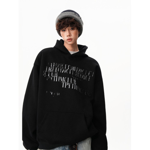 美式漸變斑駁字母印花衛衣男女秋季痞帥休閒情侶外套寬松百搭帽衫 美式漸變斑駁字母印花衛衣男女秋季痞帥休閒情侶外套寬松百搭帽衫