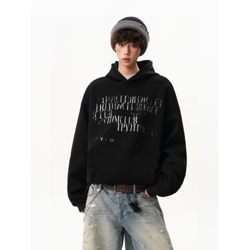 美式漸變斑駁字母印花衛衣男女秋季痞帥休閒情侶外套寬松百搭帽衫 美式漸變斑駁字母印花衛衣男女秋季痞帥休閒情侶外套寬松百搭帽衫