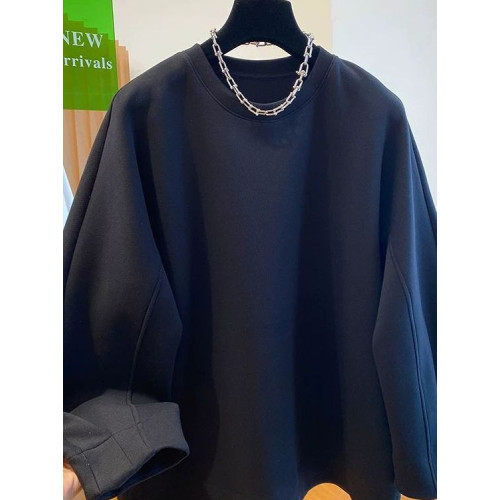 加大碼300斤設計感彎刀袖圓領衛衣男女春秋寬松oversize套頭上衣 加大碼300斤設計感彎刀袖圓領衛衣男女春秋寬松oversize套頭上衣