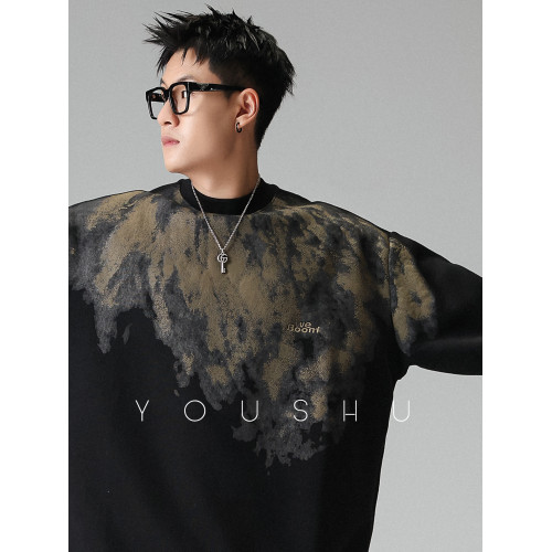 有術「隨性藝境」原創美式潮牌塗鴉圓領衛衣男秋季重磅小衆上衣 有術「隨性藝境」原創美式潮牌塗鴉圓領衛衣男秋季重磅小衆上衣