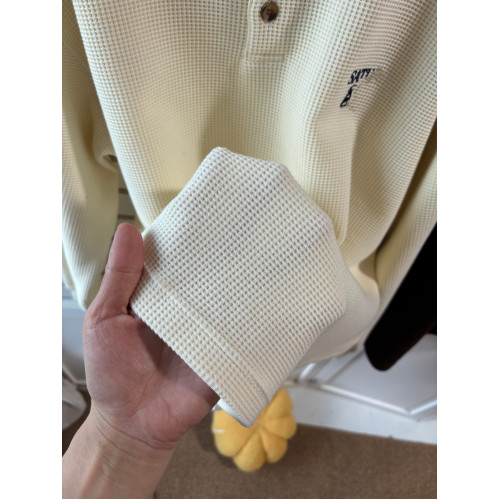 25年出口韓秋季新款男士女士圓領純棉華夫格刺綉圓領衛衣上衣W33 25年出口韓秋季新款男士女士圓領純棉華夫格刺綉圓領衛衣上衣W33