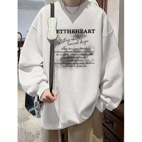 美式麂皮絨圓領衛衣男秋季潮流痞帥寬松青少年上衣服潮牌2025新款 美式麂皮絨圓領衛衣男秋季潮流痞帥寬松青少年上衣服潮牌2025新款