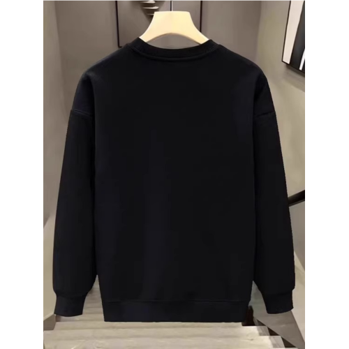 高品質簡約淨版白色衛衣男士早秋新款圓領寬松打底衫百搭休閒上衣