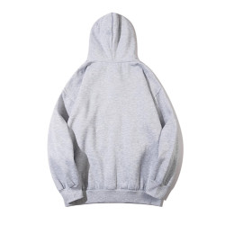 美式高街刺綉字母毛圈拉鍊衛衣男連帽寬松情侶休閒外套INS潮牌女