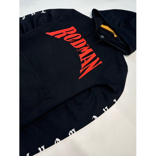 尾貨 美式潮牌球星版羅德曼男士連帽加絨衛衣 袋鼠兜休閒男女 尾貨 美式潮牌球星版羅德曼男士連帽加絨衛衣 袋鼠兜休閒男女