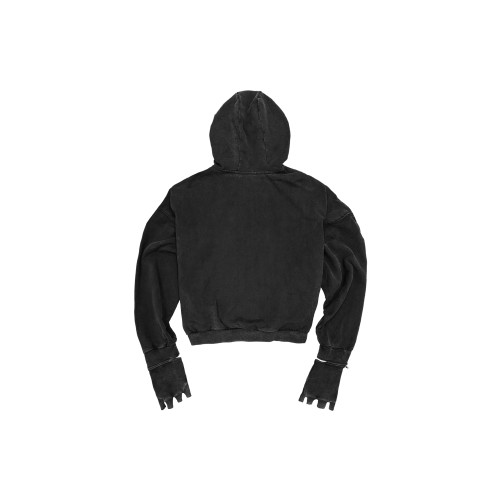 WANNA LAB 25FW拳擊手套刺綉鉚釘水洗做舊連帽衫衛衣boxy合體版型 WANNA LAB 25FW拳擊手套刺綉鉚釘水洗做舊連帽衫衛衣boxy合體版型