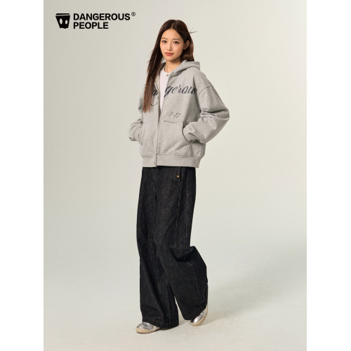 Dangerouspeople薛之謙dsp磨毛開衫連帽衛衣秋季潮牌情侶百搭外套 Dangerouspeople薛之謙dsp磨毛開衫連帽衛衣秋季潮牌情侶百搭外套