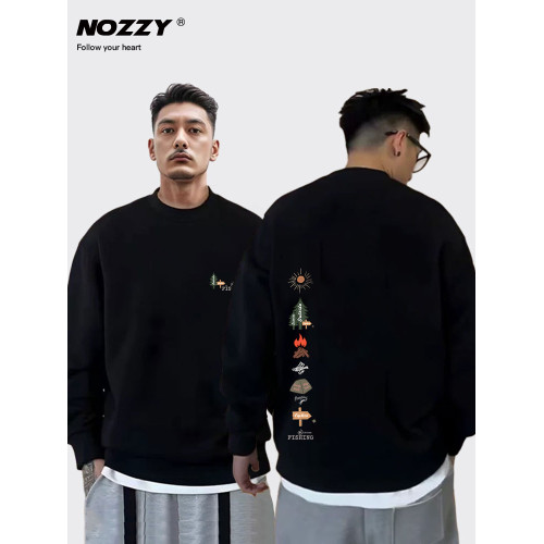 【露營元素】純棉衛衣男士圓領原創2025新款秋季美式潮流寬松長袖 【露營元素】純棉衛衣男士圓領原創2025新款秋季美式潮流寬松長袖