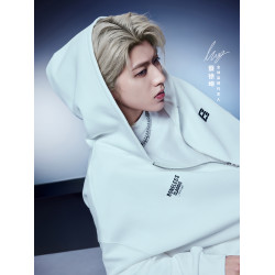 【蔡徐坤同款】BONELESS空氣層牙刷綉拉鍊衛衣寬松百搭連帽外套潮