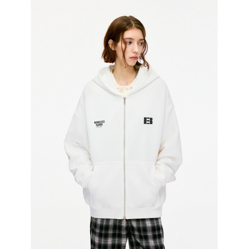 【蔡徐坤同款】BONELESS空氣層牙刷綉拉鍊衛衣寬松百搭連帽外套潮 【蔡徐坤同款】BONELESS空氣層牙刷綉拉鍊衛衣寬松百搭連帽外套潮