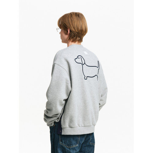 PCLP撞色小狗圓領衛衣 國潮牌美式復古男女同款寬松長袖衛衣 PCLP撞色小狗圓領衛衣 國潮牌美式復古男女同款寬松長袖衛衣