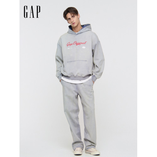 【成毅代言】Gap男女裝2025秋季新款水洗牛仔連帽衛衣寬松788669 【成毅代言】Gap男女裝2025秋季新款水洗牛仔連帽衛衣寬松788669