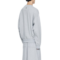 原創25SS秋冬新款立體絨字母刺綉印花套頭寬松圓領衛衣男