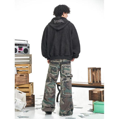 MT99【美式cleanfit麂皮刺綉外套】時尚連帽拉鍊情侶衛衣男女同款 MT99【美式cleanfit麂皮刺綉外套】時尚連帽拉鍊情侶衛衣男女同款