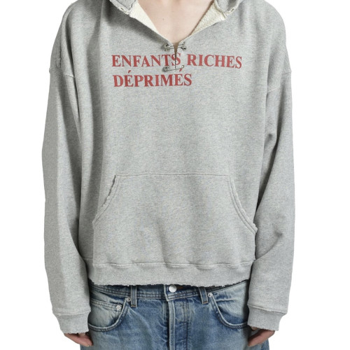 西村力erd25ss官網限定花灰金屬別針破壞標語boxy水洗做舊帽衫 西村力erd25ss官網限定花灰金屬別針破壞標語boxy水洗做舊帽衫