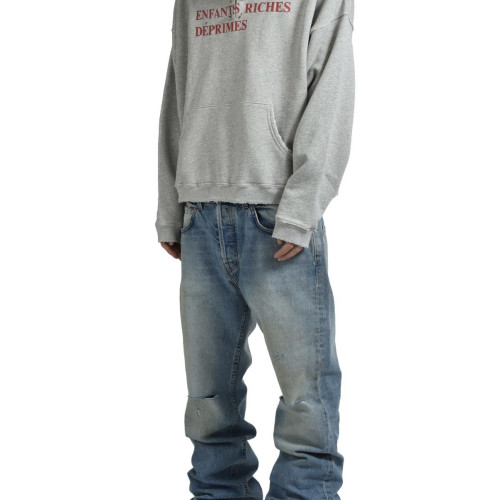 西村力erd25ss官網限定花灰金屬別針破壞標語boxy水洗做舊帽衫 西村力erd25ss官網限定花灰金屬別針破壞標語boxy水洗做舊帽衫