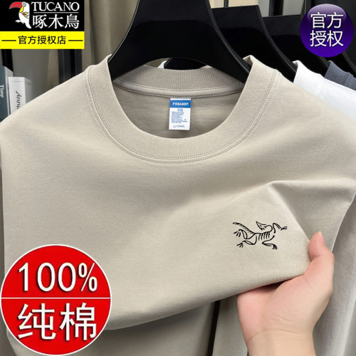 啄木鳥秋季新款純棉寬松衛衣男士圓領休閒透氣百搭長袖t恤上衣潮 啄木鳥秋季新款純棉寬松衛衣男士圓領休閒透氣百搭長袖t恤上衣潮