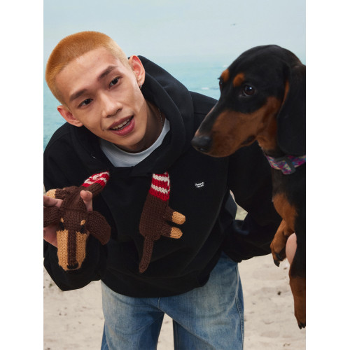 叢林老虎可拆卸針織臘腸狗帽繩連帽衛衣休閒情侶加厚帽衫男女外套 叢林老虎可拆卸針織臘腸狗帽繩連帽衛衣休閒情侶加厚帽衫男女外套