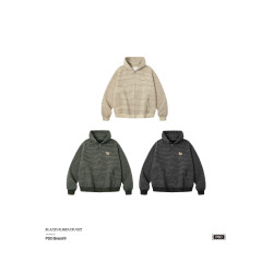 PSO Brand男裝女裝針織刺綉小狗條紋連帽開衫重磅衛衣秋冬季外套