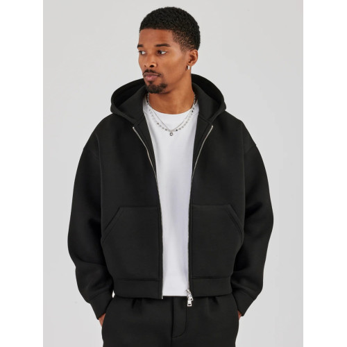 COZY BOYS美式boxy短款連帽衛衣Cleanfit秋冬拉鍊500g開衫外套男 COZY BOYS美式boxy短款連帽衛衣Cleanfit秋冬拉鍊500g開衫外套男