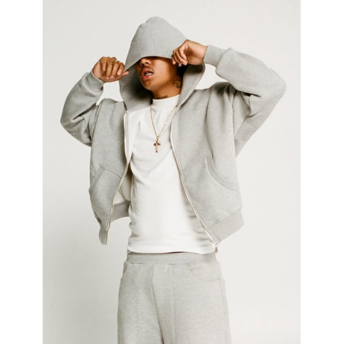 COZY BOYS美式boxy短款連帽衛衣Cleanfit秋冬拉鍊500g開衫外套男 COZY BOYS美式boxy短款連帽衛衣Cleanfit秋冬拉鍊500g開衫外套男