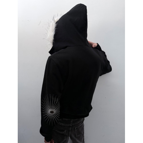 PAIKI「和平聖詠」音波刺客毛領亞文化視覺系衛衣百搭秋冬外套男 PAIKI「和平聖詠」音波刺客毛領亞文化視覺系衛衣百搭秋冬外套男