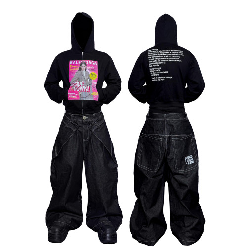 *RYE CHASIN致敬Demna設計師BLC*G拒絕信作品集雜志修身連帽衛衣 *RYE CHASIN致敬Demna設計師BLC*G拒絕信作品集雜志修身連帽衛衣