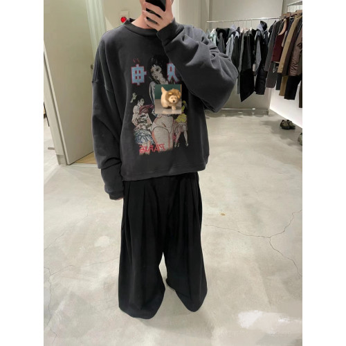 【奇跡補貨】ERD23FW憂鬱的富二代禁忌少女壞女孩圓領水洗衛衣 【奇跡補貨】ERD23FW憂鬱的富二代禁忌少女壞女孩圓領水洗衛衣