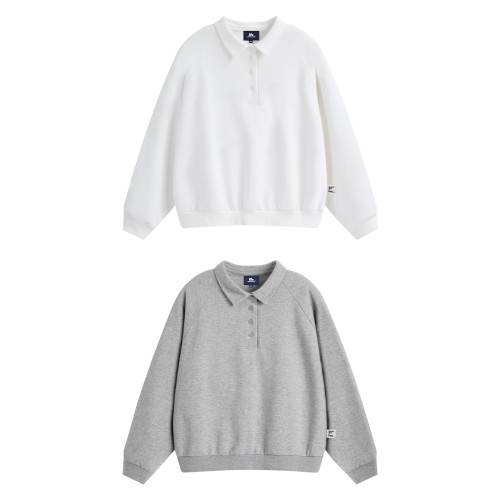 BELLKENIDEA 翻領POLO珠地衛衣復古寬松休閒通勤中性風上衣男女 BELLKENIDEA 翻領POLO珠地衛衣復古寬松休閒通勤中性風上衣男女