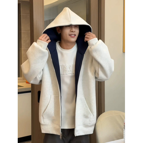 600g重磅開衫衛衣男款秋季ootd穿搭正肩連帽衫美式高級感硬挺外套 600g重磅開衫衛衣男款秋季ootd穿搭正肩連帽衫美式高級感硬挺外套