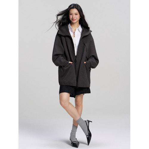 RAPPEYE 休閒寬松重磅復古潮牌簡約情侶拉鍊連帽開衫長款衛衣外套 RAPPEYE 休閒寬松重磅復古潮牌簡約情侶拉鍊連帽開衫長款衛衣外套