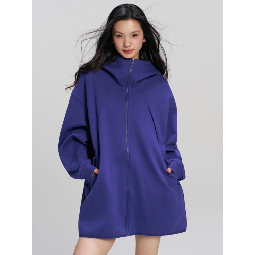 RAPPEYE 休閒寬松重磅復古潮牌簡約情侶拉鍊連帽開衫長款衛衣外套 RAPPEYE 休閒寬松重磅復古潮牌簡約情侶拉鍊連帽開衫長款衛衣外套