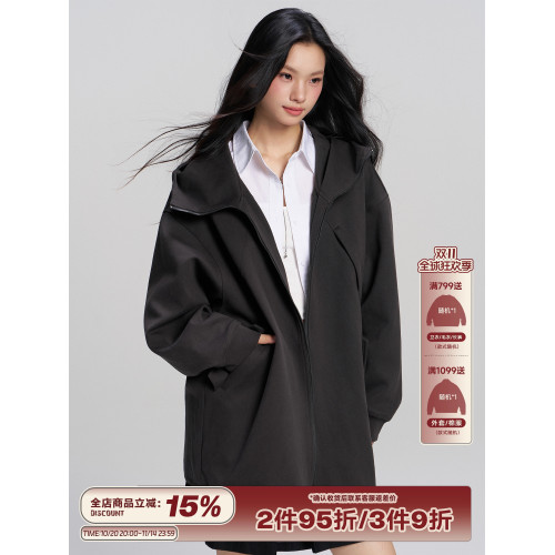 RAPPEYE 休閒寬松重磅復古潮牌簡約情侶拉鍊連帽開衫長款衛衣外套 RAPPEYE 休閒寬松重磅復古潮牌簡約情侶拉鍊連帽開衫長款衛衣外套