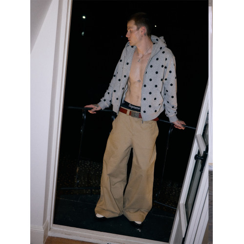 InsGale 25AW 波點加絨短寬ins連帽拉鍊衛衣外套 InsGale 25AW 波點加絨短寬ins連帽拉鍊衛衣外套