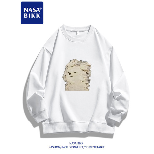 【淩亂小狗】NASA重磅美式衛衣男女情侶印花圓領套頭寬松百搭長袖 【淩亂小狗】NASA重磅美式衛衣男女情侶印花圓領套頭寬松百搭長袖