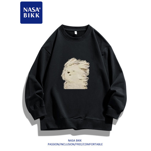 【淩亂小狗】NASA重磅美式衛衣男女情侶印花圓領套頭寬松百搭長袖 【淩亂小狗】NASA重磅美式衛衣男女情侶印花圓領套頭寬松百搭長袖