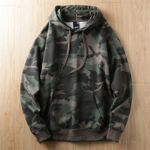 2025秋冬新款耐磨時尚寬松迷彩套頭連帽衛衣男士百搭休閒長袖上衣 2025秋冬新款耐磨時尚寬松迷彩套頭連帽衛衣男士百搭休閒長袖上衣