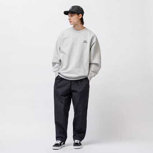  WTAPS西山徹日系潮牌秋冬寬鬆休閒刺綉字母套頭毛圈長袖衛衣