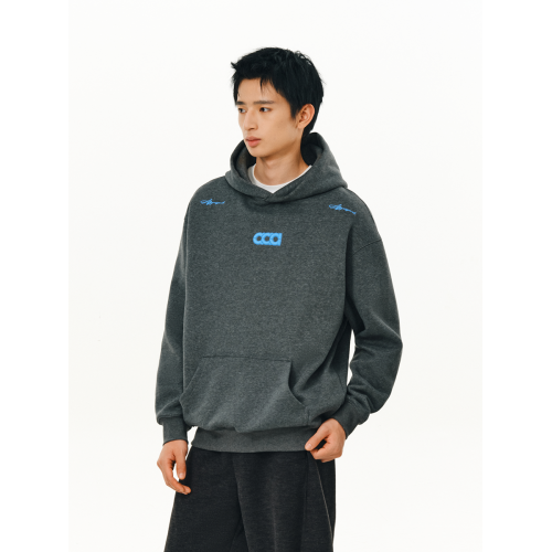 ATRY連帽衛衣男款秋季潮牌美式寬松灰色重磅刺綉情侶裝帽衫外套女 ATRY連帽衛衣男款秋季潮牌美式寬松灰色重磅刺綉情侶裝帽衫外套女