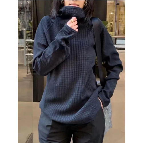 重磅華夫格！意大利Leavo Johnson 春秋男士情侶高領連帽套頭衛衣