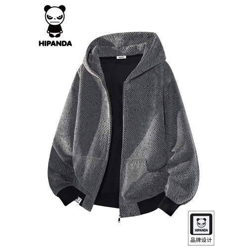HiPanda你好熊貓條紋開衫衛衣外套男士2025秋季新款連帽衫夾克GH HiPanda你好熊貓條紋開衫衛衣外套男士2025秋季新款連帽衫夾克GH