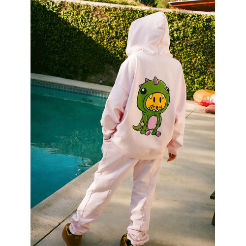 drewhouse dinodrew恐龍圖案拉鍊連帽外套25秋季男女同款美式開衫 drewhouse dinodrew恐龍圖案拉鍊連帽外套25秋季男女同款美式開衫