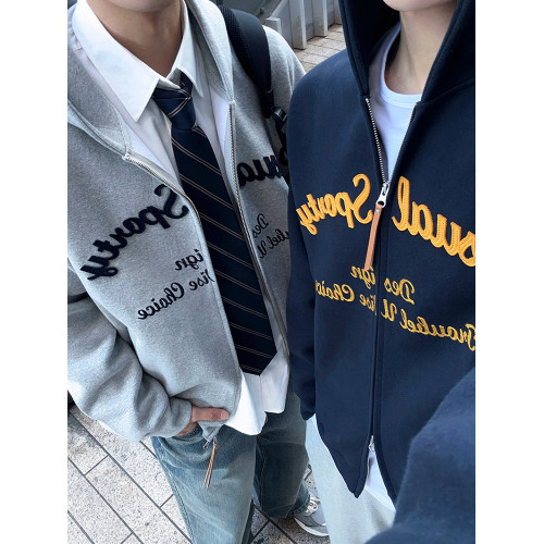 MRCYC字母刺綉連帽開衫衛衣男士秋季寬松百搭外套韓系學院風穿搭 MRCYC字母刺綉連帽開衫衛衣男士秋季寬松百搭外套韓系學院風穿搭