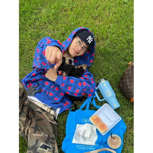 EAHO美式復古字母愛心長袖衛衣開衫男女春秋寬鬆休閒百搭潮流外套